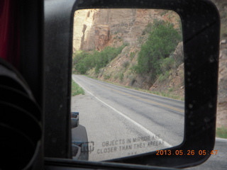 7 89s. driving Route 128 along the Colorado River