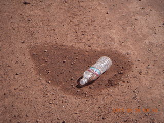 75 89s. Onion Creek drive - water bottle somebody left (but not for long)