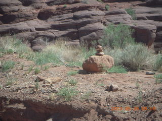 Onion Creek drive - cairn for some reason