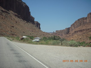 Route 128 along the Colorado River