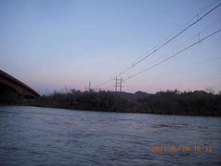 121 89s. night boat ride along the Colorado River - tram to nowhere