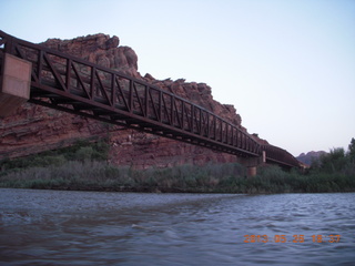 129 89s. night boat ride along the Colorado River - bike bridge