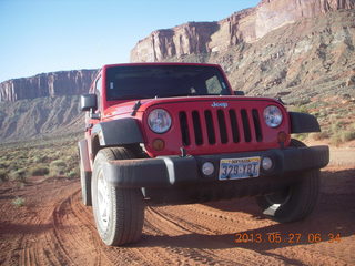 23 89t. Harrah Pass drive - my red Jeep