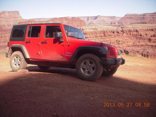 89 89t. Chicken Corner drive - end of the road - my red Jeep