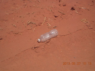 Chicken Corner drive - litter - water bottle
