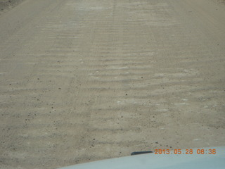 106 89u. Caineville Wash Road - corrugated roadway