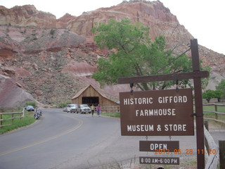 Capitol Reef National Park - scenic drive - historic ice-cream shop