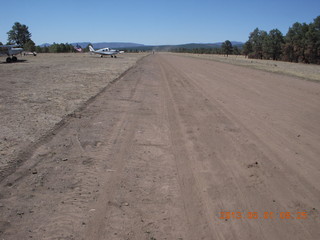 Negrito work party - new runway with N8377W in the distance