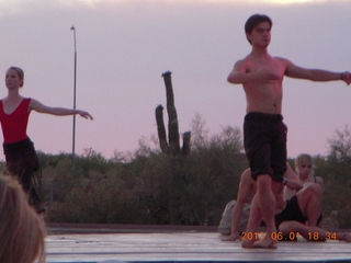 Negrito work party - picking up rocks