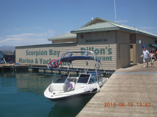 Sean's new boat - Kristina II - restaurant at Scorpion Bay