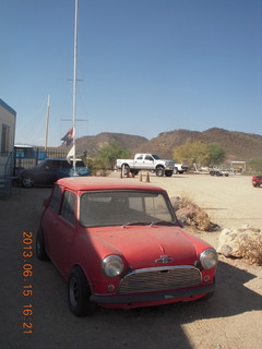 24 8af. Sean's new boat - Kristina II - cute boat store with Austin Mini