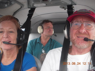 439 8cq. Rebeka, Dale, and Adam flying in N8377W