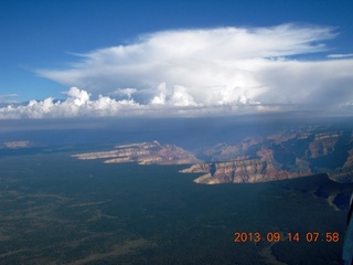 1716 8de. clouds and weather over the Grand Canyon - aerial clouds and weather over the Grand Canyon - aerial