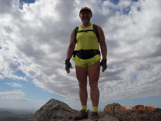 Elephant Mountain hike - Adam on top