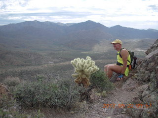 2066 8dn. Elephant Mountain hike - Adam sitting