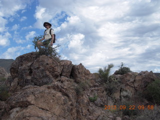 Elephant Mountain hike - Beth on top