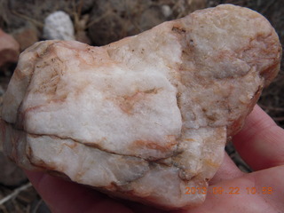 Elephant Mountain hike - quartz rock