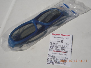 3D glasses for movie Gravity