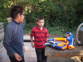 Gaby and Philip and nerf guns