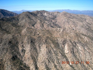 270 8et. aerial - mountains going to Alamo Lake