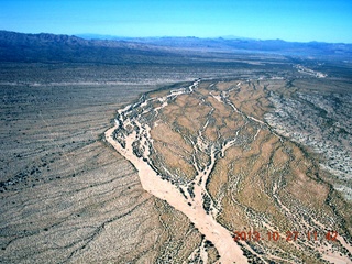 275 8et. aerial - Alamo Lake - dry riverbed