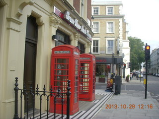 11 8ev. London near Gloucester Road tube station - telephone booths