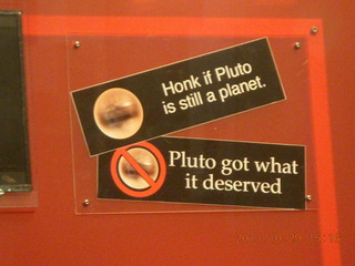 London Science Museum - Pluto controversy