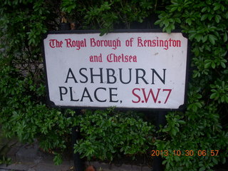 London run - street sign