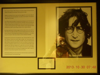 London - Lennon memorial in hotel