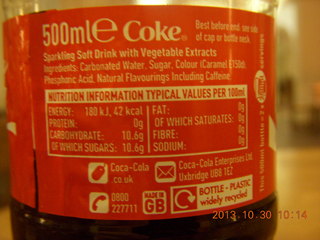 London tour - Coke bottle
