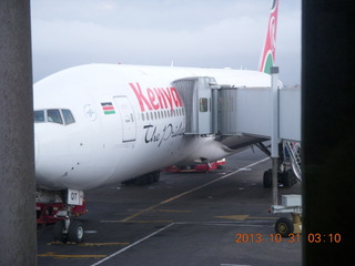 14 8ex. flight to Entebbe airplane