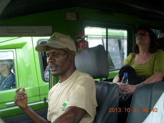 32 8ex. ride to Kampala - driver Rick