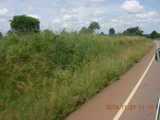 52 8f1. Uganda - drive north to Chobe Sarari Lodge