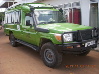 Uganda - drive north to Chobe Sarari Lodge - our vehicle
