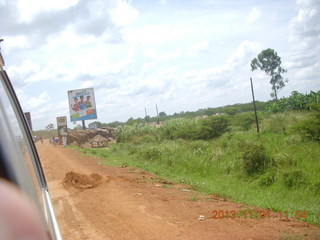 79 8f1. Uganda - drive north to Chobe Sarari Lodge