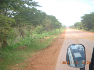 90 8f1. Uganda - drive north to Chobe Sarari Lodge
