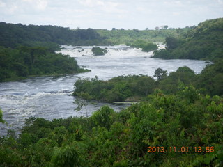 Uganda - drive north to Chobe Sarari Lodge - the Nile River