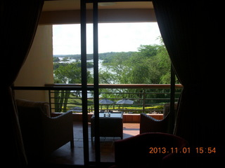 136 8f1. Uganda - Chobe Sarari Lodge - our room view