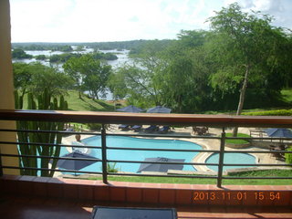 137 8f1. Uganda - Chobe Sarari Lodge - our room view