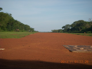 207 8f1. Uganda - Chobe Sarari Lodge - airstrip