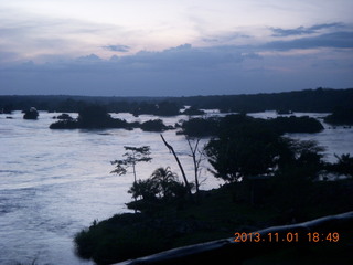 223 8f1. Uganda - Chobe Sarari Lodge - Nile River evening