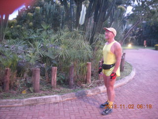 Uganda - Chobe Safari Lodge - Adam after running