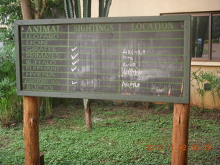 Uganda - Chobe Safari Lodge - Animal sightings (mine)