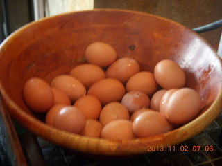 9 8f2. Uganda - Chobe Safari Lodge - omelet before cooking