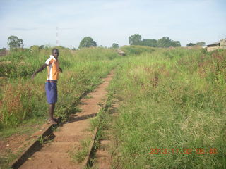 Uganda - drive to Murcheson Falls National Park - railroad tracks