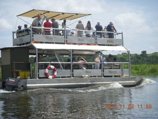 156 8f2. Uganda - Murcheson Falls National Park boat ride - other boat