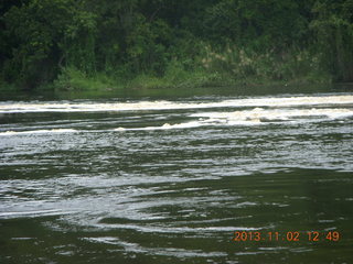Uganda - Murcheson Falls National Park boat ride - fractal style water