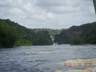 201 8f2. Uganda - Murcheson Falls National Park boat ride - Mucheson Falls