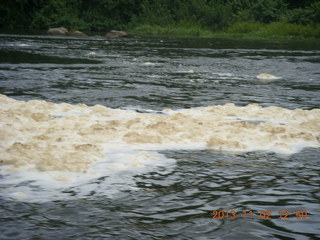 202 8f2. Uganda - Murcheson Falls National Park boat ride - Mucheson Falls foam