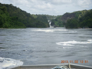 205 8f2. Uganda - Murcheson Falls National Park boat ride - Mucheson Falls